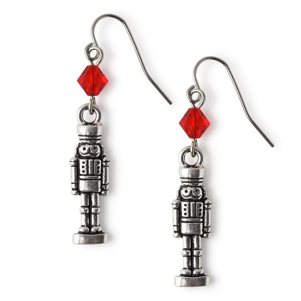 Nutcracker Earrings Christmas Holiday Dangle for Women Girls Jewelry Gifts - Picture 1 of 6